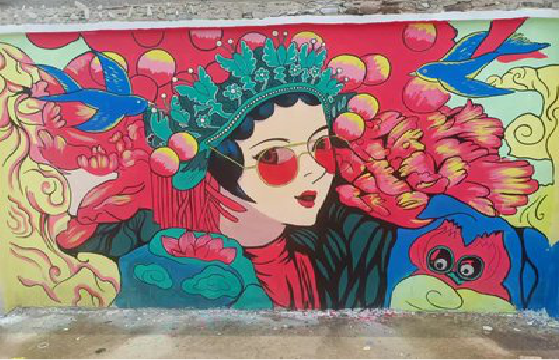 麻城墙体彩绘-网红墙