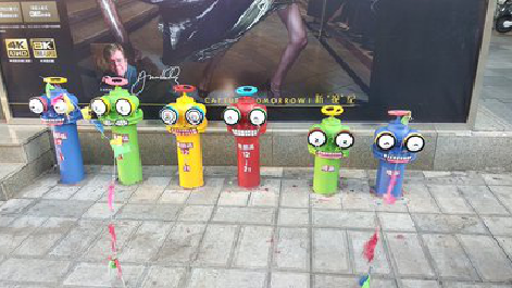 麻城商业区彩绘