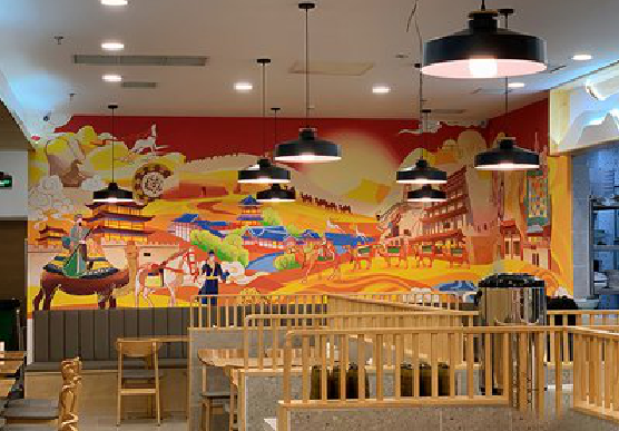 麻城商业空间彩绘介绍。