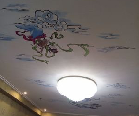 麻城如何快速绘制天花板上的手绘墙？