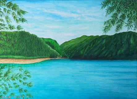 麻城在墙绘中，如何绘画绿水青山？