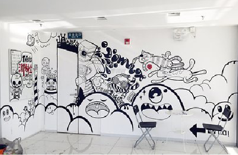 麻城手绘墙并非传统涂鸦。